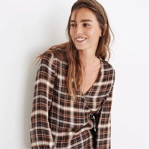 NWOT MADEWELL Wrap Top